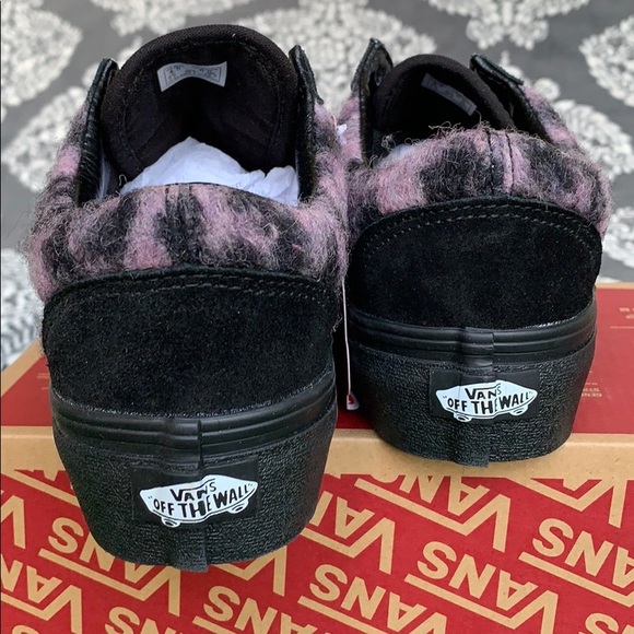 VANS OLD SKOOL PLATFORM MIX LEOPARD PINK/BLACK WMN - Picture 8 of 16